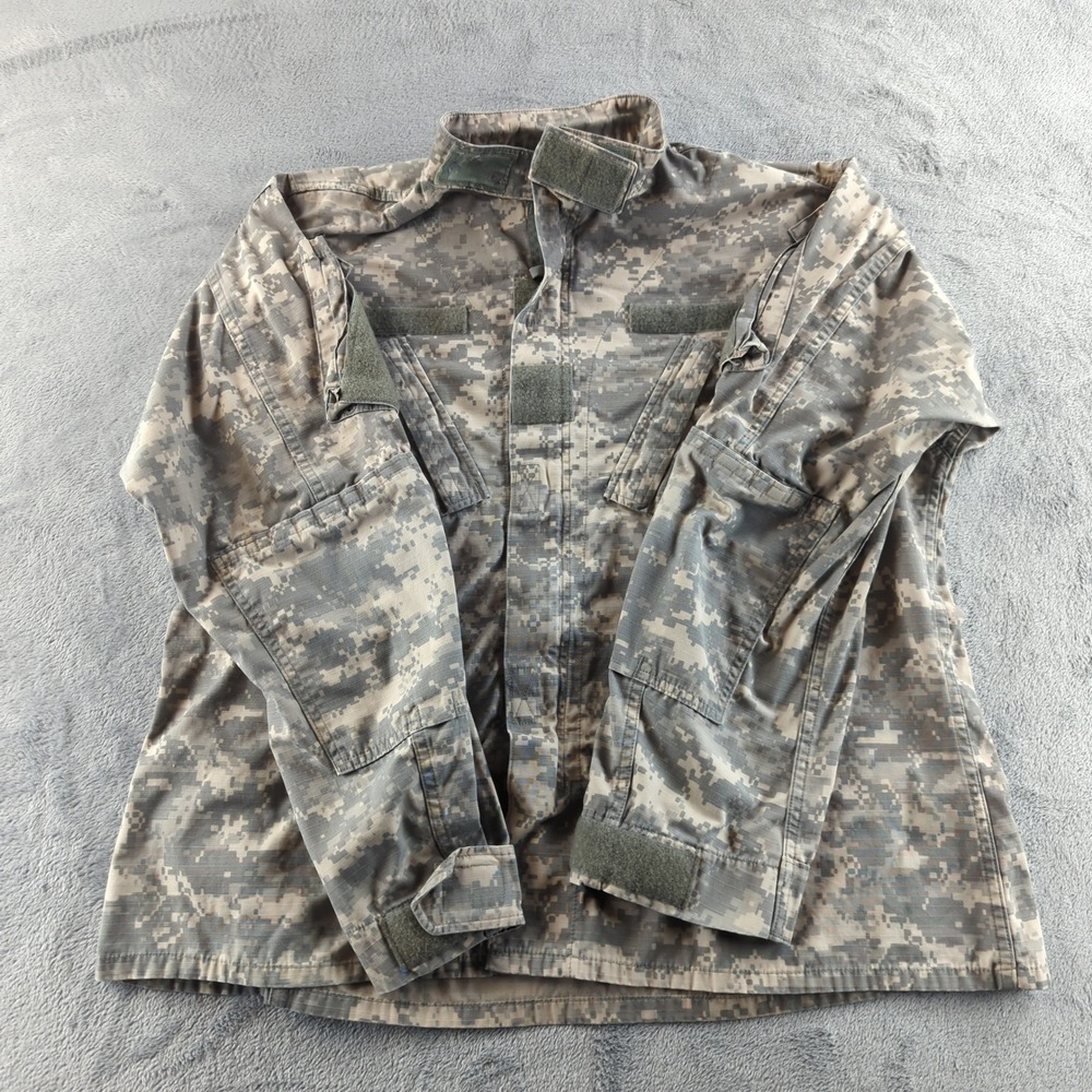 US Army Combat Shirt Mens Large UCP Digital Camo ACU Field Jacket Coat Military